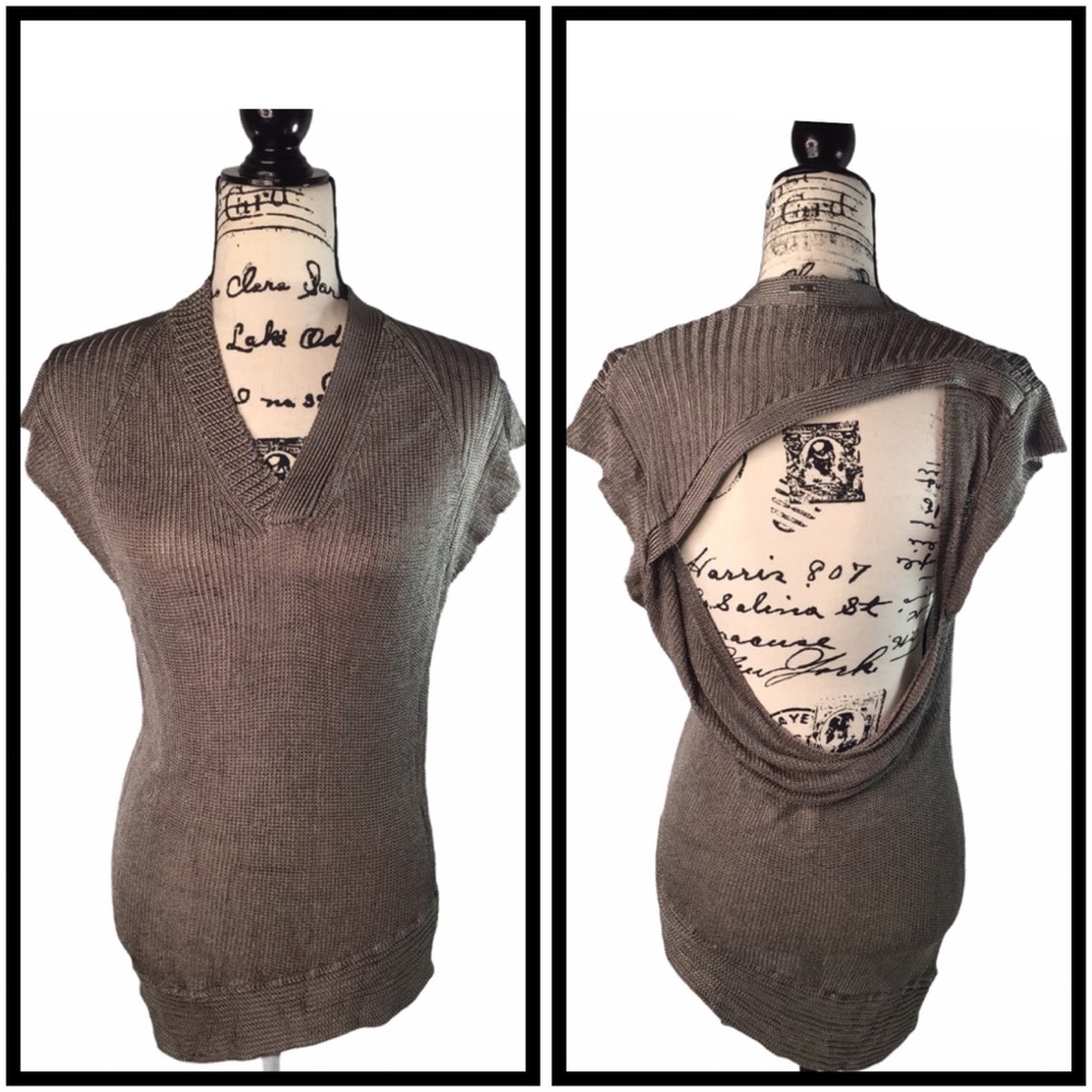 VPL - Knit Open Back Top *M
